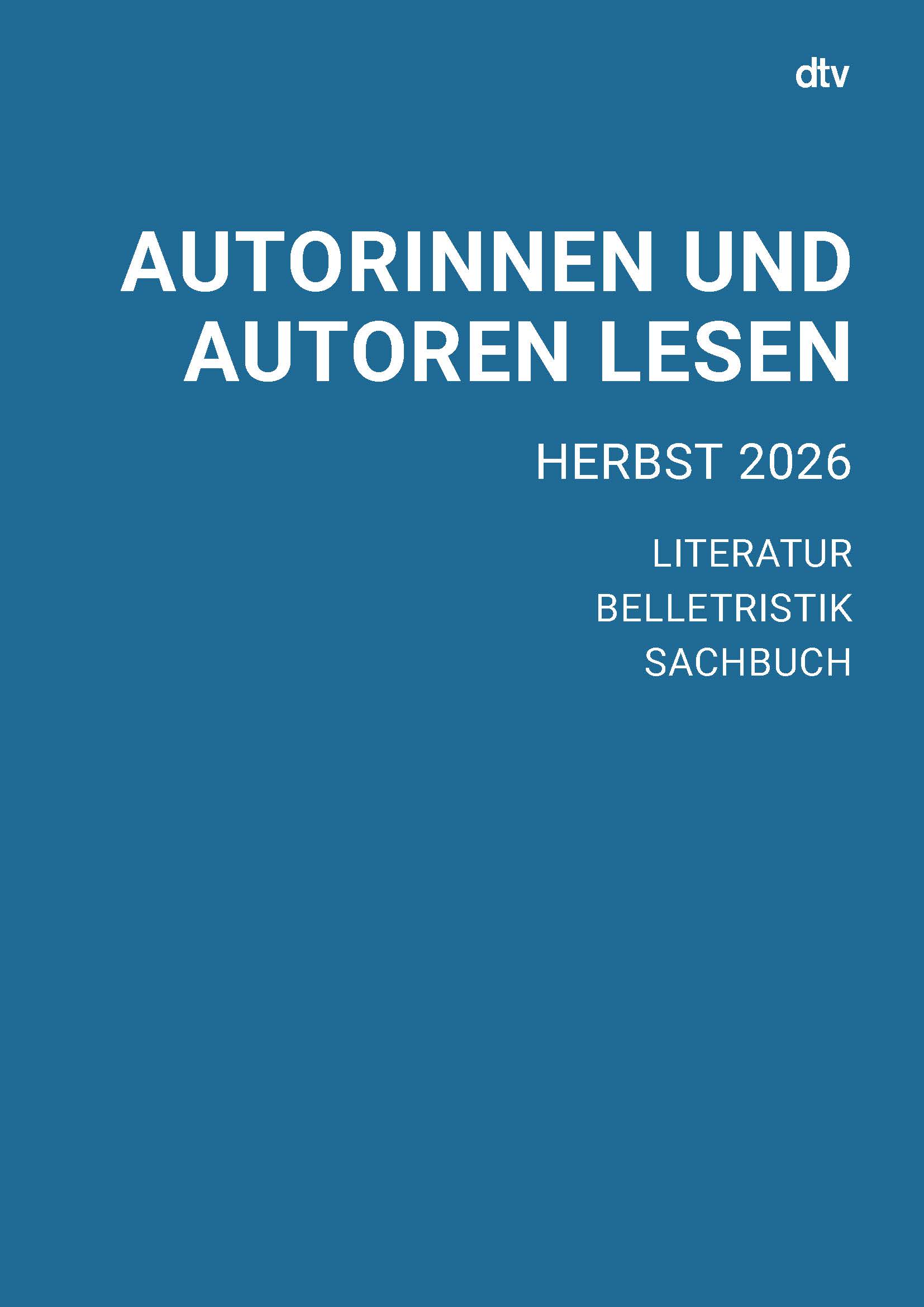 Cover für dtv Veranstaltungsangebot aus dem Herbst 2026